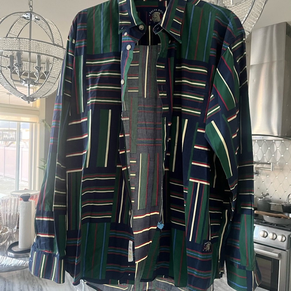 Mens vintage salty dog GANT MOD HIPSTER  SHIRT 👔 size large luxury brand